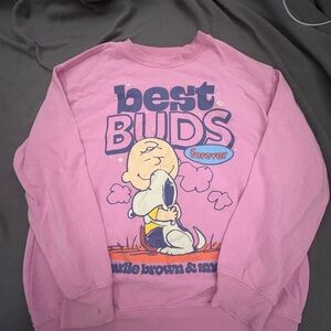 Peanuts Pink Hybrid Sweatshirt